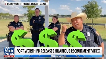 Texas police department takes a car-salesman approach in viral recruitment video