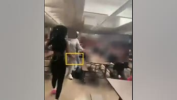 Maryland girl, 14, arrested for wielding large knife during caught-on-camera school lunchroom brawl