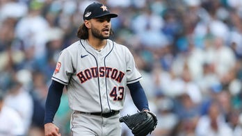 Astros pitcher's start pushed back due to elbow injury during champagne celebration