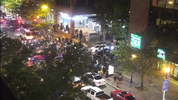 Video shows chaotic scene as cars do donuts, fireworks set off in Philadelphia street