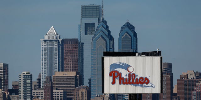 Philadelphia skyline beyond Citizens Bank Park