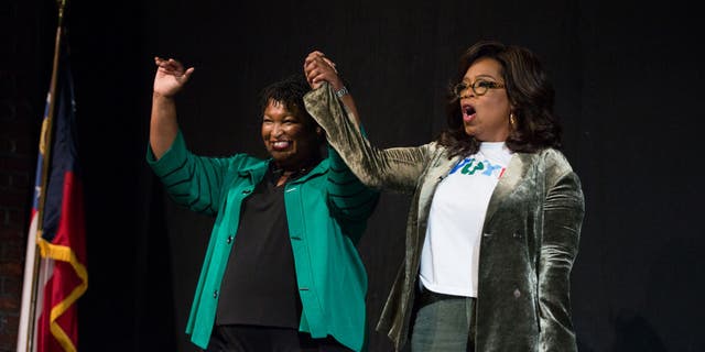 Oprah Winfrey hosted a virtual campaign event for Democratic Georgia gubernatorial candidate Stacey Abrams on Tuesday night.