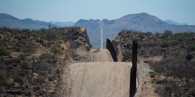 The U.S.-Mexico border fence ends at the eastern edge of the Tohono O’odham Reservation in Arizona. 