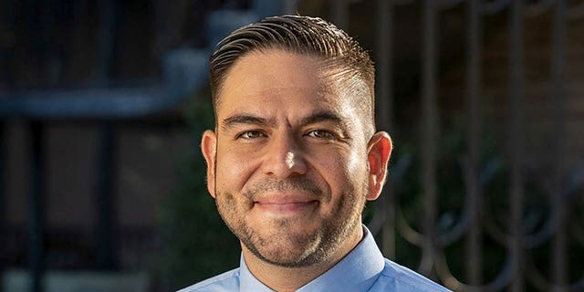Gabriel (Gabe) Vasquez, a Democratic candidate from New Mexico running for the U.S. House of Representatives in the 2022 U.S. midterm elections, appears in an undated handout photo obtained by Reuters on Oct. 5, 2022.