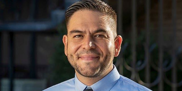 Democratic candidate Gabriel (Gabe) Vazquez of New Mexico, who is running for Congress in the 2022 U.S. midterm elections, is seen in an undated handout photo obtained by Reuters on Oct. 5, 2022.