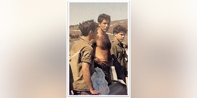 With members of Team Bibi overlooking the Lebanese border, 1971.