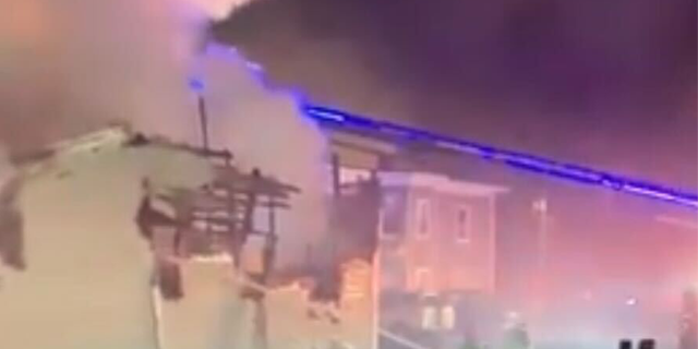 A small plane crashed into two building in Keene, New Hampshire on Friday night.