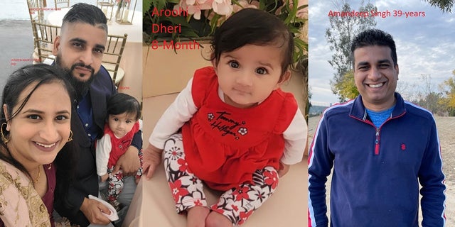 Merced County officials found the bodies of 8-month-old Aroohi Dheri, her parents – Jasleen Kaur and Jasdeep Singh – and uncle Amandeep Singh on Oct. 5, 2022.