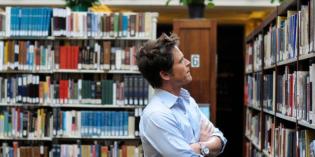 Episode 309 of "Who Do You Think You Are?" featuring actor Rob Lowe. Pictured at Constitution Hall of the National Society of the Daughters of the American Revolution in Washington, D.C.