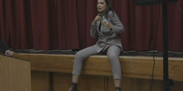 A now viral clip of Rep. Alexandria Ocasio-Cortez, D-N.Y. depicted her dancing as hecklers erupted at a townhall in Queens.