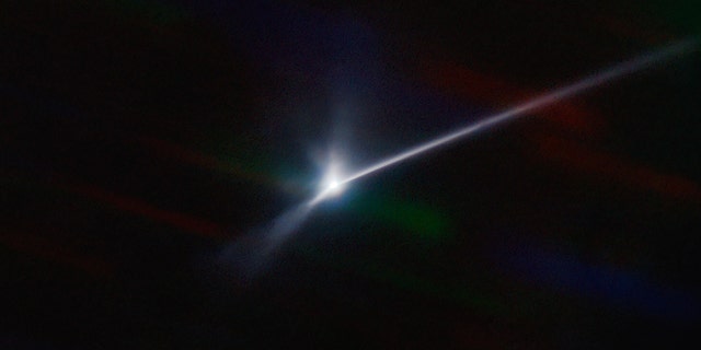 This image made disposable by NOIRLab shows a plume of particulate and debris blasted from nan aboveground of nan asteroid Dimorphos by NASA's DART spacecraft aft it impacted connected Sept. 26, 2022, captured by nan U.S. National Science Foundation's NOIRLab's SOAR scope successful Chile.