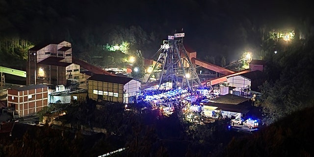 A view of the entrance of the mine in Amasra, in the Black Sea coastal province of Bartin, Turkey, Friday, Oct. 14, 2022. 