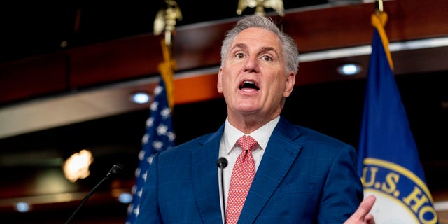 McCarthy warned Tuesday, Oct. 18, that Republicans will not write to "blank check" for Ukraine if they win back the House majority.