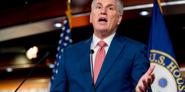 McCarthy warned Tuesday, Oct. 18, that Republicans will not write to "blank check" for Ukraine if they win back the House majority.