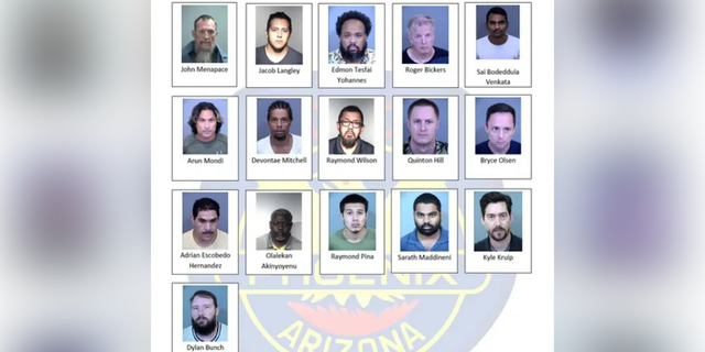 Authorities have arrested 16 suspects in Arizona in connection with child sex crimes and human trafficking.