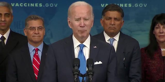 President Biden claimed "virtually all" of COVID-19 deaths this year were caused by people not receiving booster shots.