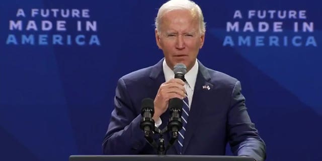 President Biden spoke in Syracuse to tout a $100 billion Micron commitment to build a semiconductor.