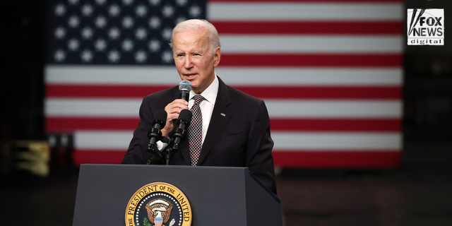 President Biden at the IBM factory.