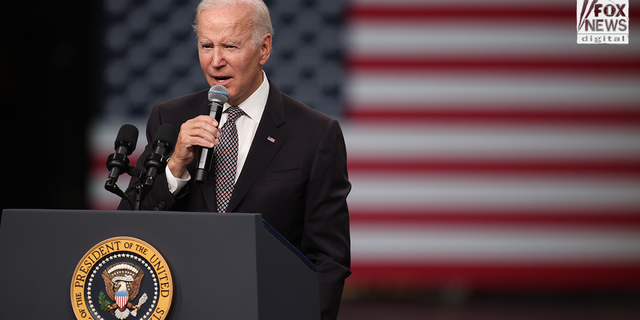 President Biden visits the IBM factory.