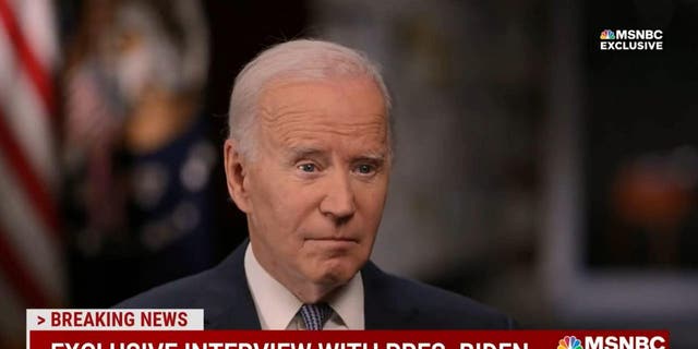 President Joe Biden speaks with MSNBC's Jonathan Capehart during a network Friday, Oct. 21, 2022.