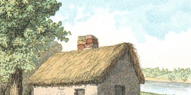 Edwin Whitefield, Homes of our Forefathers in Boston, Old England, and Boston, New England. A drawing conjectured to be of William Blaxton's home. (Boston: Damrell &amp; Upham, 1889)