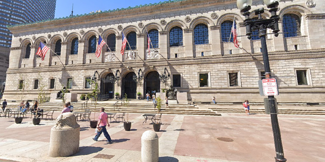 The Boston Public Library was among the locations to receive bomb threats, according to police. Shown here is the Central Library in Copley Square.