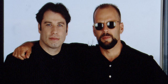 John Travolta posted this throwback photo of him and Willis when news broke that Willis was retiring from acting.