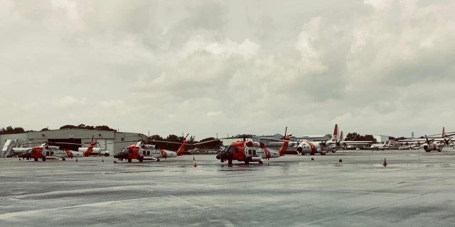 US Coast Guard helicopters