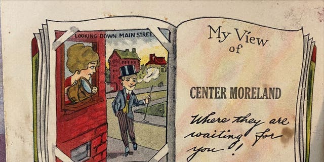 A vintage postcard from Centermoreland, Pennsylvania. The original postcard is owned by the Weidners. Year unknown.