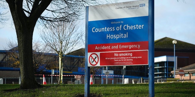 The Countess of Chester Hospital, where nurse Lucy Letby used to work in Chester, England.