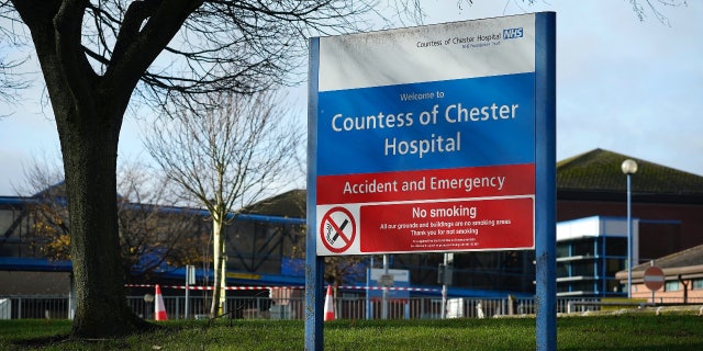 The Countess of Chester Hospital, where nurse Lucy Letby used to work in Chester, England.