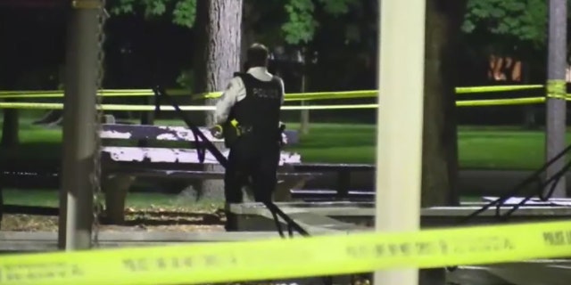 The death of a 13-year-old boy found with a gunshot wound on a bench at Lerner Park Friday night is being investigated as a homicide, police said.