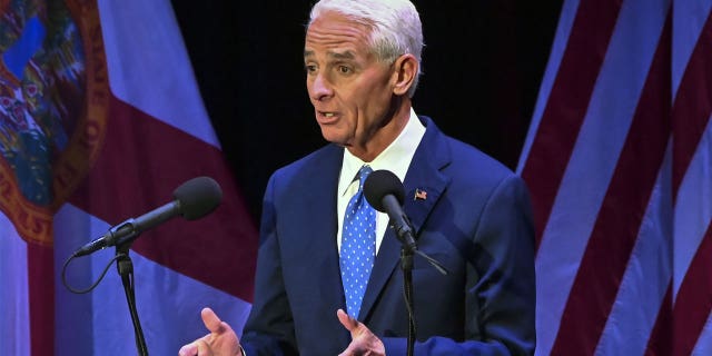 Democratic gubernatorial candidate Charlie Crist during the Florida debate Fort Pierce, Florida, Monday, Oct. 24, 2022.