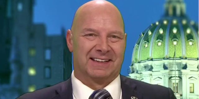 Pennsylvania Republican gubernatorial nominee Doug Mastriano appears on Fox News