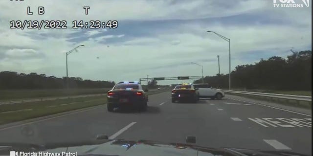 Police said the car Harris was driving, a white Kia, was going up to 75 mph and changed lanes on several occasions.