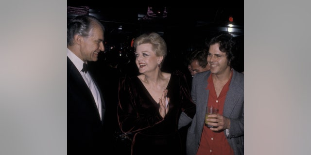 Angela Lansbury, pictured with her husband Peter, left, and son Anthony, said both her daughter and son fell in with the wrong crowd.