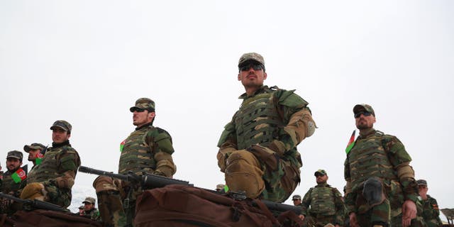 New Afghan commandos take part in their graduation ceremony in Kabul, Afghanistan, on Jan. 13, 2020.