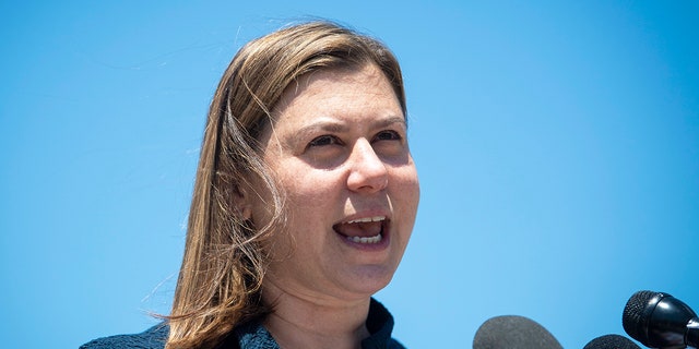Rep. Elissa Slotkin, D-Mich., speaks during a news conference in Washington on Thursday, May 13, 2021.