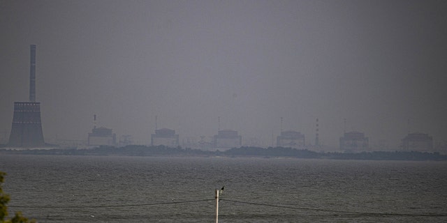The Zaporizhzhia nuclear power plant is seen as the Russian presence in the nuclear power plant continues.