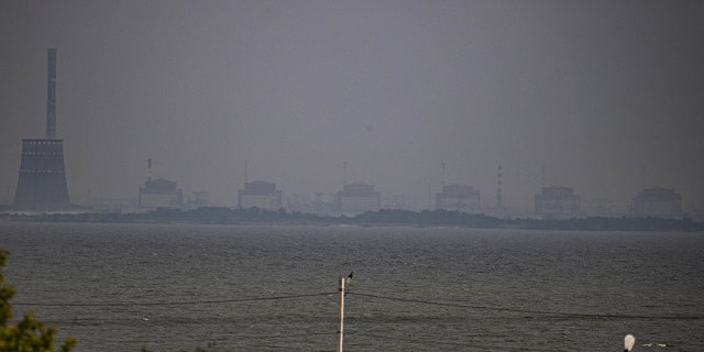 The Zaporizhzhia nuclear power plant is seen as the Russian presence in the nuclear power plant continues.