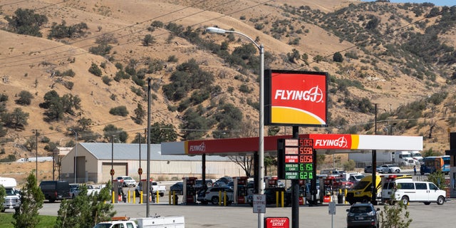 The Flying J Travel Center, just west of Interstate 5 in Lebec, California, was the site of a Brink's truck jewelry heist in July.