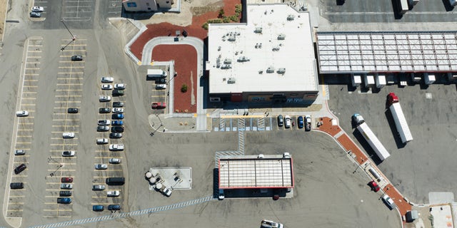 The Flying J Travel Center in Lebec, California, on Aug. 23, 2022.