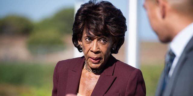 Rep. Maxine Waters, D-Calif., cheered Trump's indictment on Thursday.