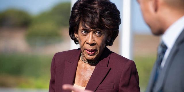 Rep. Maxine Waters, D-Calif., cheered Trump's indictment on Thursday.