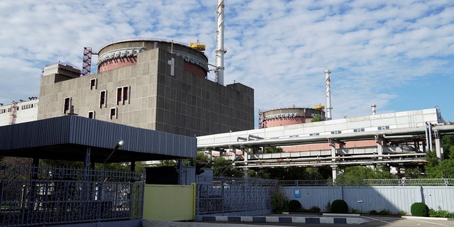 De kerncentrale Zaporizhzhia in Enerhodar op 11 september 2022.