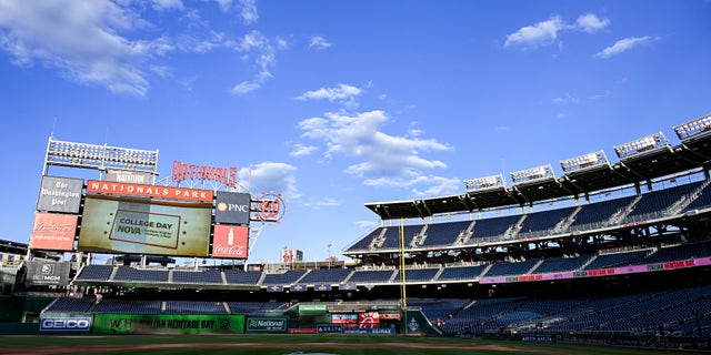 General view of Nationals Park in Washington, DC before the Atlanta Braves against the Washington Nationals on September 27, 2022.