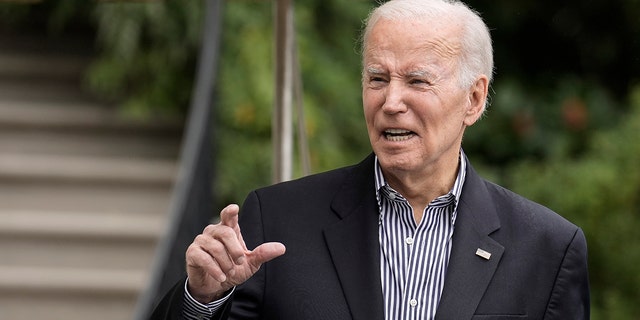 President Biden on the South Lawn of the White House Oct. 5, 2022 in Washington, D.C. 