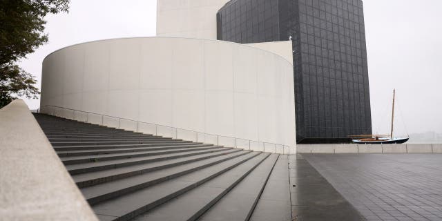 An exterior shot taken on Oct. 5, 2022, of the John F. Kennedy Library and Museum in Boston, Mass.