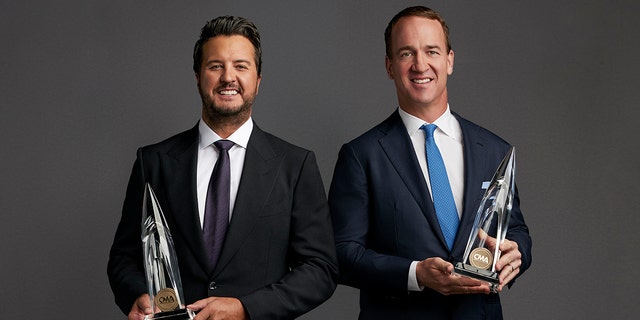 Luke Bryan and Peyton Manning look forward to taking the stage together to co-host the show.