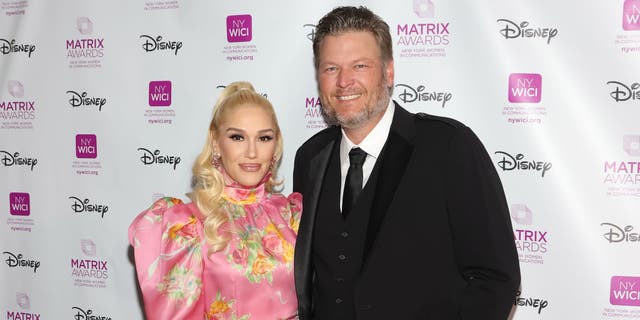 Stephanie's husband, Blake Shelton, presented her with the Matrix Award, which she received in recognition of her career achievements.